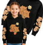 Kapibara Bluza z kapturem Bawełniana Kangurka - Dla Dzieci z Kapibarą Capybara