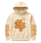 Kapibara Bluza z kapturem Bawełniana Kangurka - Dla Dzieci z Kapibarą Capybara