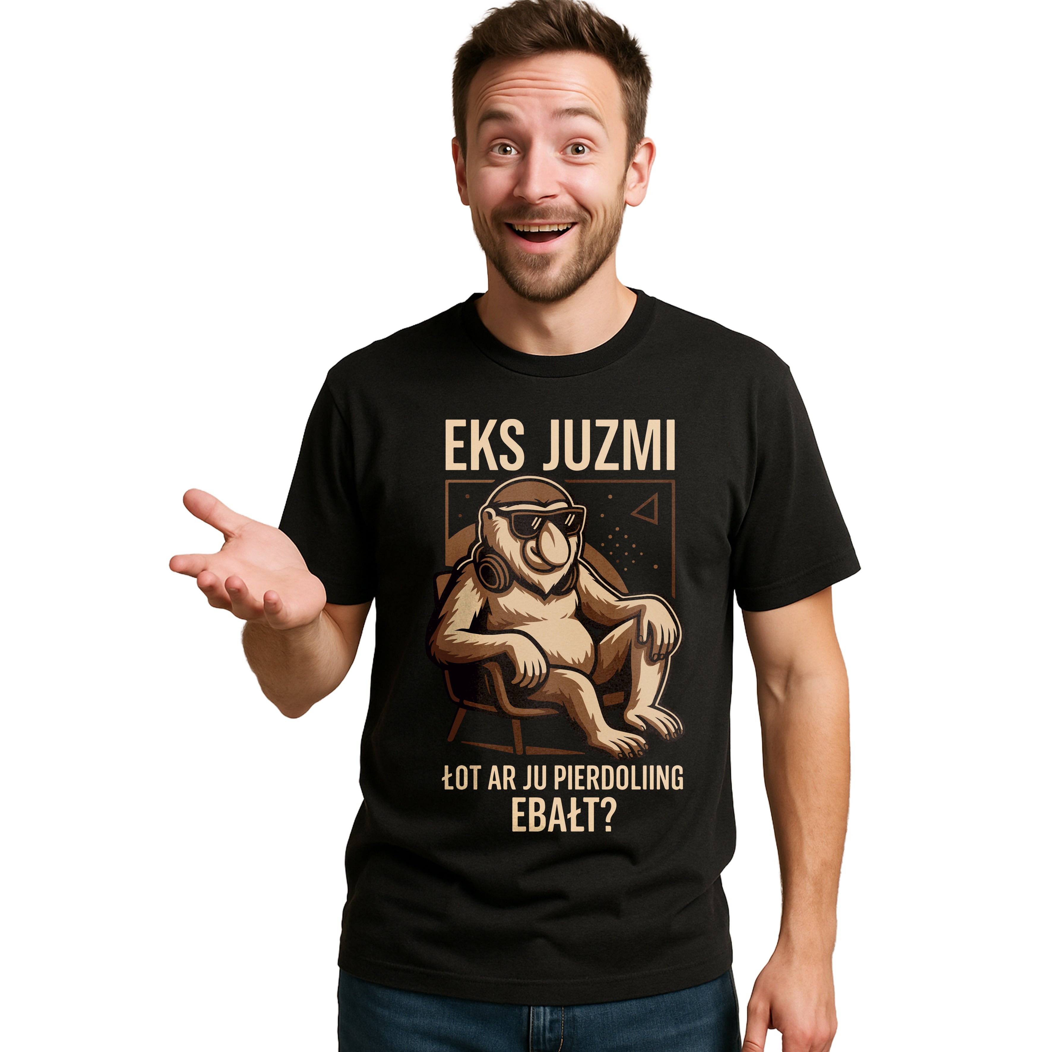 E16 Koszulka Męska T-Shirt Śmieszna Na Prezent dla Taty Męża Chłopaka Męża z Nosaczem