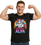 Koszulka Męska Młodzieżowa T-Shirt Śmieszna na Prezent - Samiec Alfa S-2XL