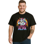 Koszulka Męska Młodzieżowa T-Shirt Śmieszna na Prezent - Samiec Alfa S-2XL