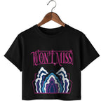 K-Popowe Łowczynie Demonów T-Shirt Koszulka Dziecięca Cropped Stój MIRA MIRY E24