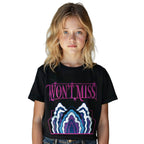 K-Popowe Łowczynie Demonów T-Shirt Koszulka Dziecięca Cropped Stój MIRA MIRY E24