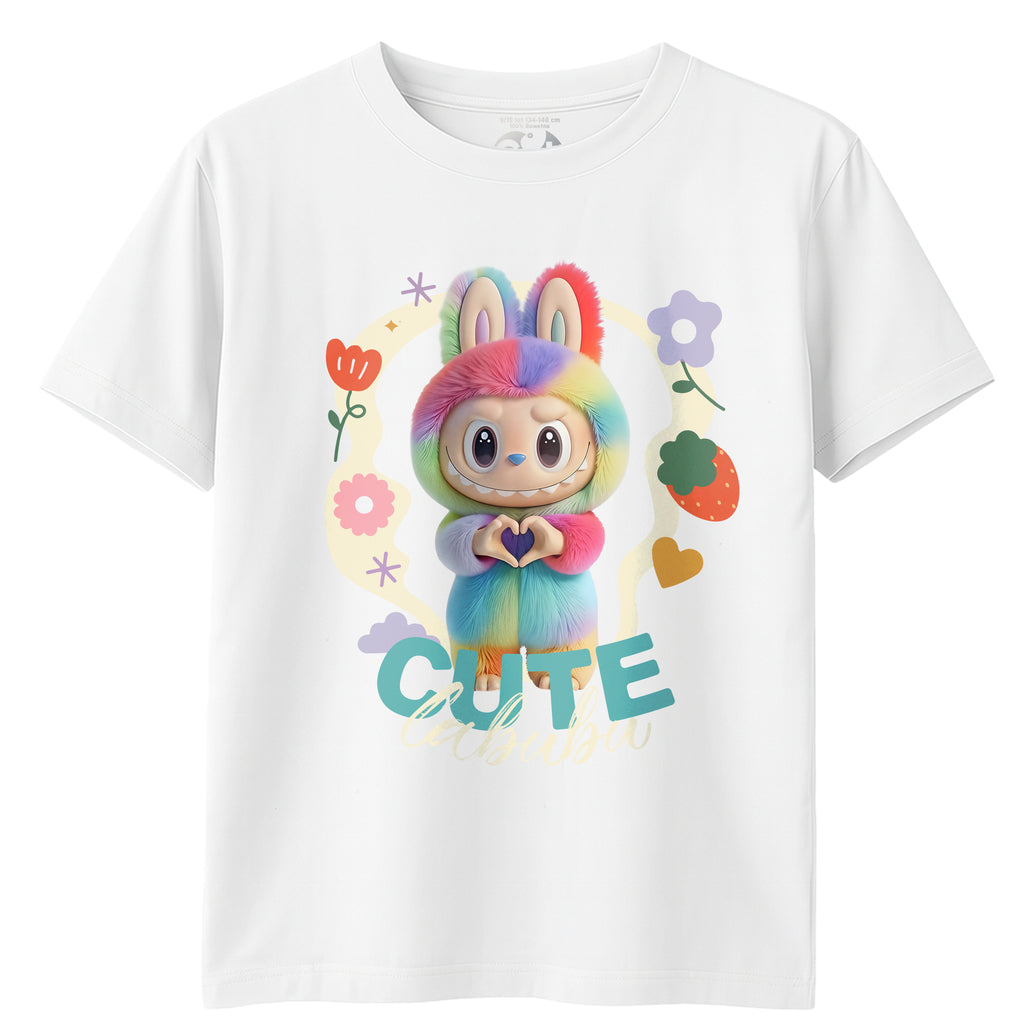 Labubu Laleczki T-Shirt Koszulka Dziecięca Słodki Motyw Maskotki E28