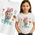 Labubu Laleczki T-Shirt Koszulka Dziecięca Słodki Motyw Maskotki E28