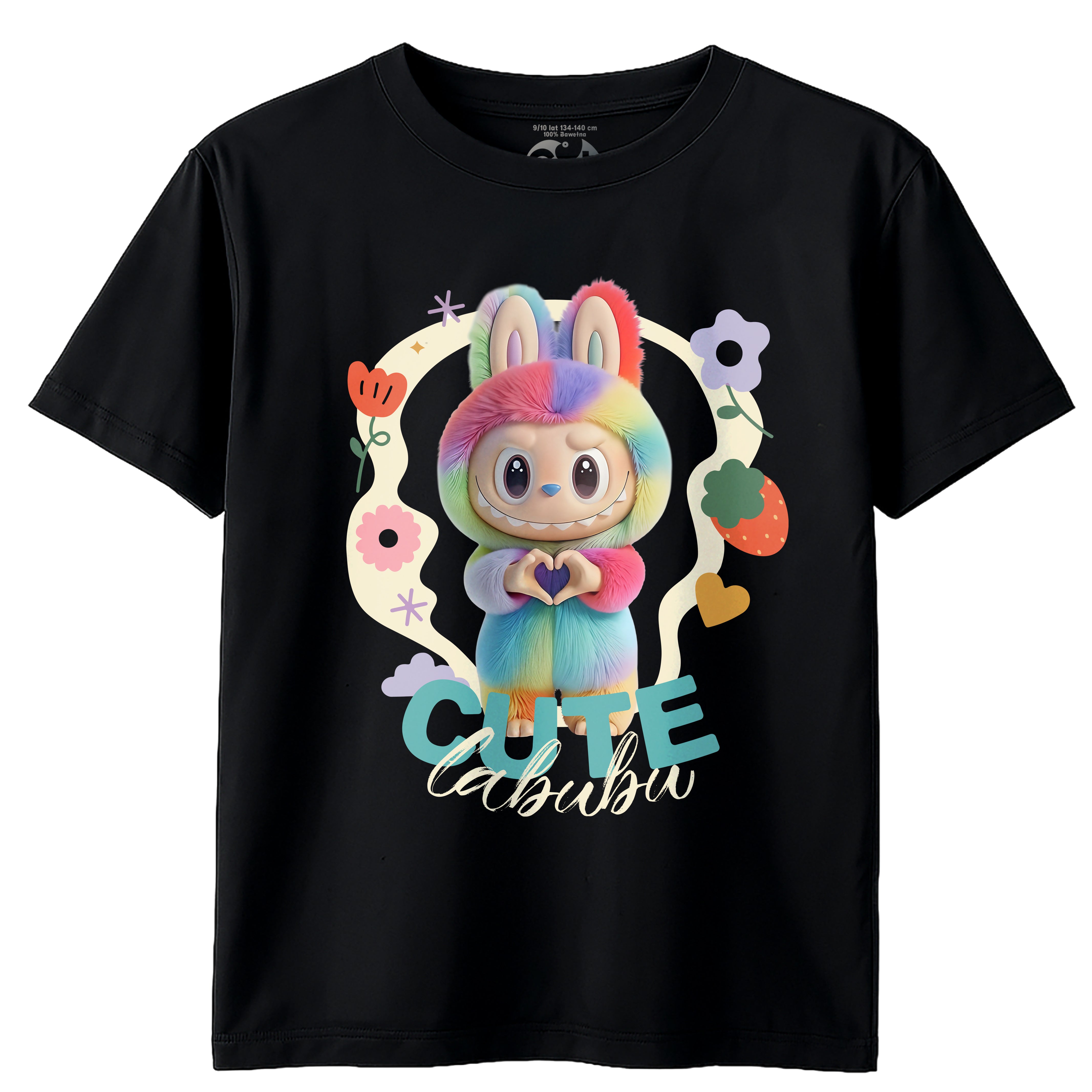 Labubu Laleczki T-Shirt Koszulka Dziecięca Słodki Motyw Maskotki E28 Drugie zdjęcie produktu