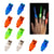 Zestaw 12x migające lampki LED na palec RGB imprezowe kolorowe światła