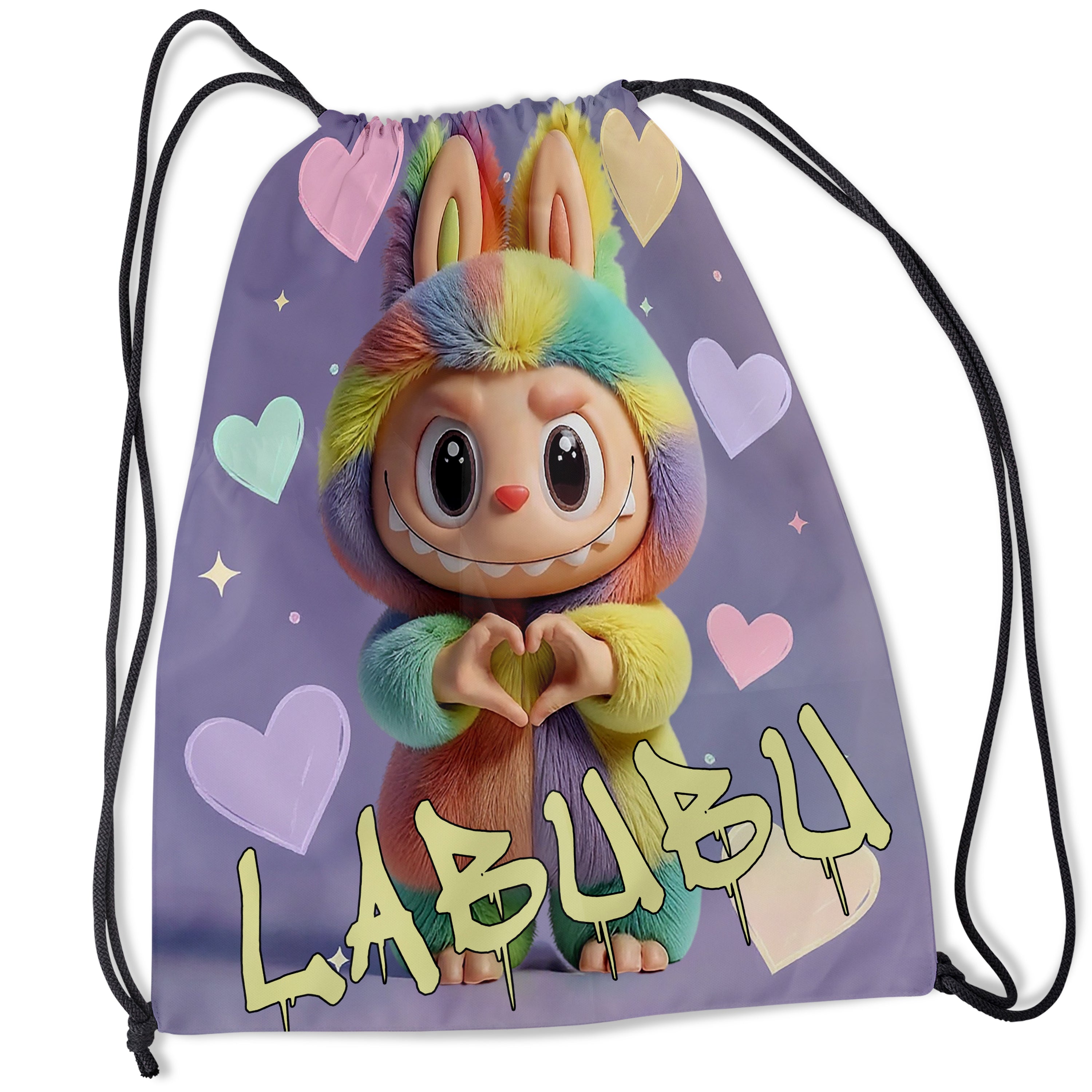 Personalizowany Worek Torba Szkolna do Szkoły na siłownię z Imieniem LABUBU E31 Drugie zdjęcie produktu