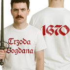 E32 "Trzoda Bogdana" 1670 Serial Koszulka Męska T-Shirt Śmieszna Na Prezent - Biała
