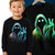 Bluza Dziecięca Straszna Duch Świecąca Nocy na Haloween Imprezę - Gruba Bawełna Premium