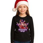 Koszulka świąteczna z długim rękawem K-Popowe Łowczynie Bawełniana Gruba E45