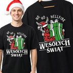 Świąteczna Śmieszna Koszulka Męska Damska T-Shirt - Stranger Things Hellfire E49