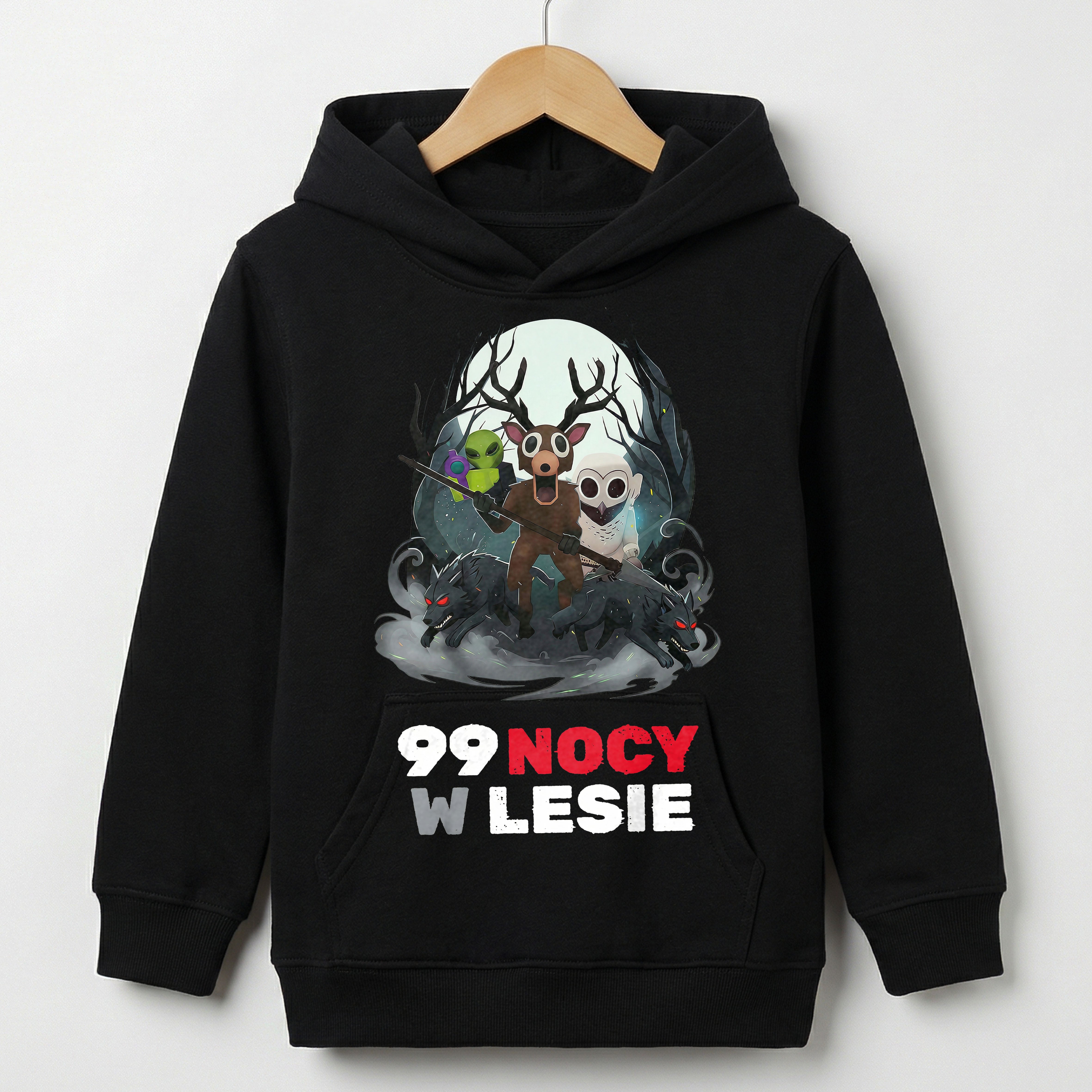 99 Nocy w Lesie Gra Roblox Bluza z kapturem Bawełniana Kangurka - Premium Dla Dzieci E53 Drugie zdjęcie produktu