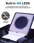 Namiot bezcieniowy LED 40x40 cm do fotografii produktów z tłami PULUZ