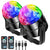 Kula Dyskotekowa Światła kolorofon 2x Obrotowa LED z pilotem USB RGB Rytm Muzyki
