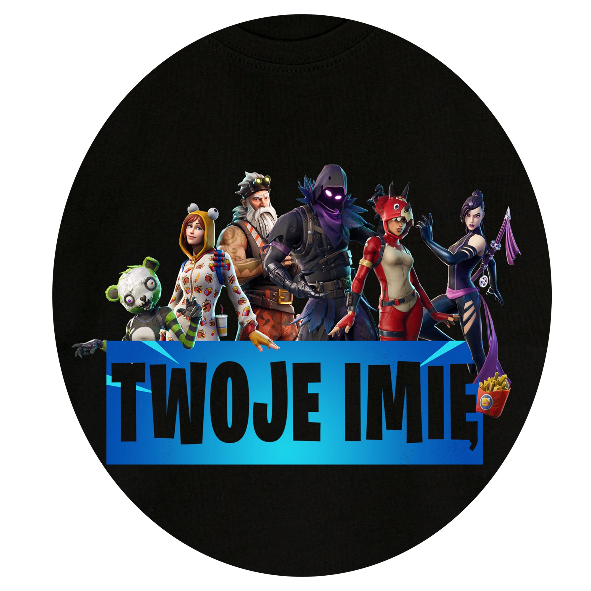 Koszulka dla Gracza Fortnite na urodziny i nie tylko. Z imieniem. Różne Kolory FORT01