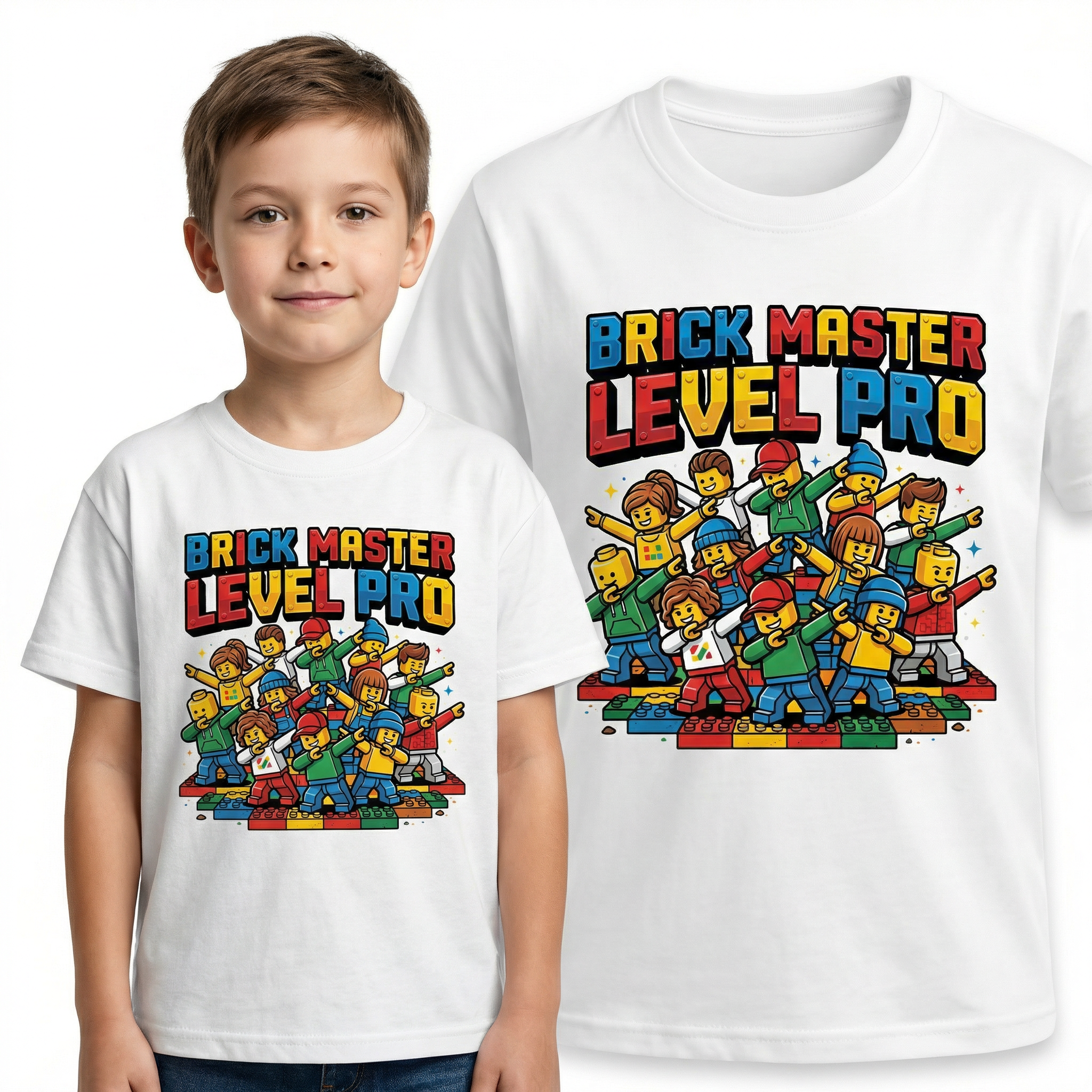 Koszulka Dziecięca Klocki Prezent Dla Fana Budowania Klocków Lego Dab Dance Drugie zdjęcie produktu