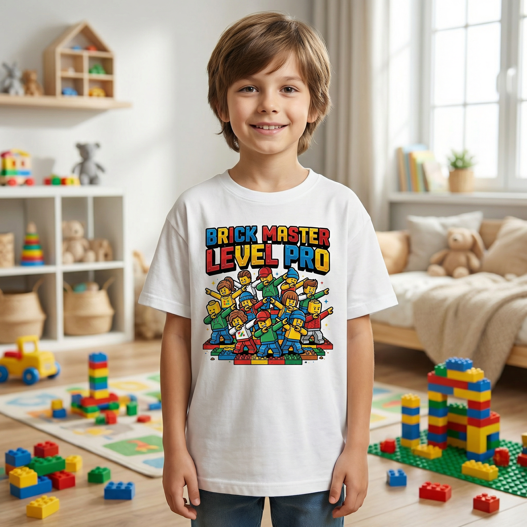 Koszulka Dziecięca Klocki Prezent Dla Fana Budowania Klocków Lego Dab Dance