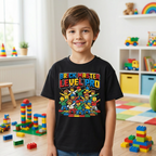 Koszulka Dziecięca Klocki Prezent Dla Fana Budowania Klocków Lego Dab Dance