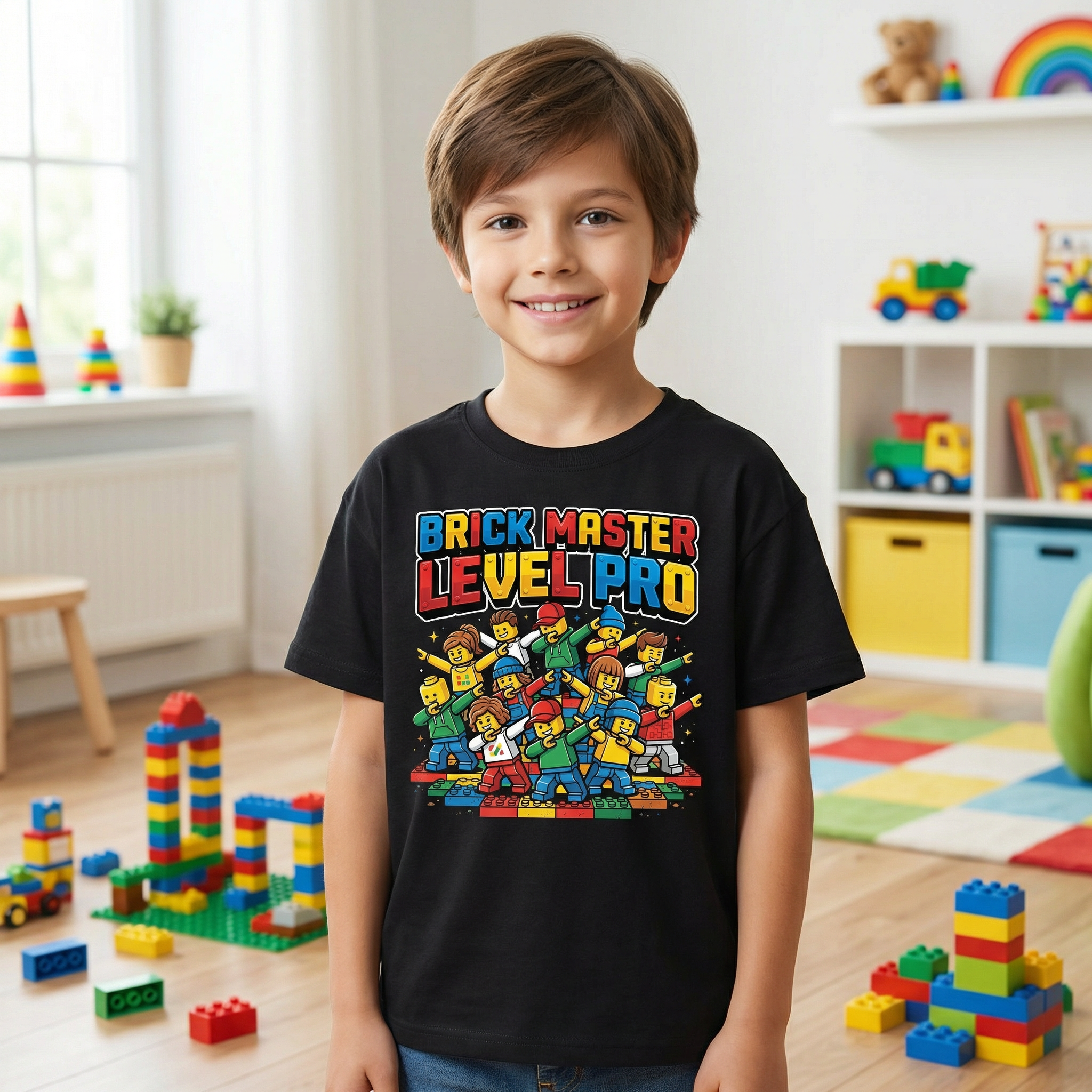 Koszulka Dziecięca Klocki Prezent Dla Fana Budowania Klocków Lego Dab Dance