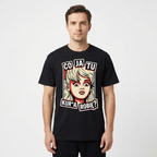 Koszulka Męska Damska Śmieszna MEME T-Shirt CO JA TU KUR*A ROBIĘ Idealna na Prezent 26_12a)