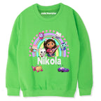 Koci Domek Gabi - Bluza Dziewczęca z Imieniem - Różne Kolory - Bawełna - GAB03