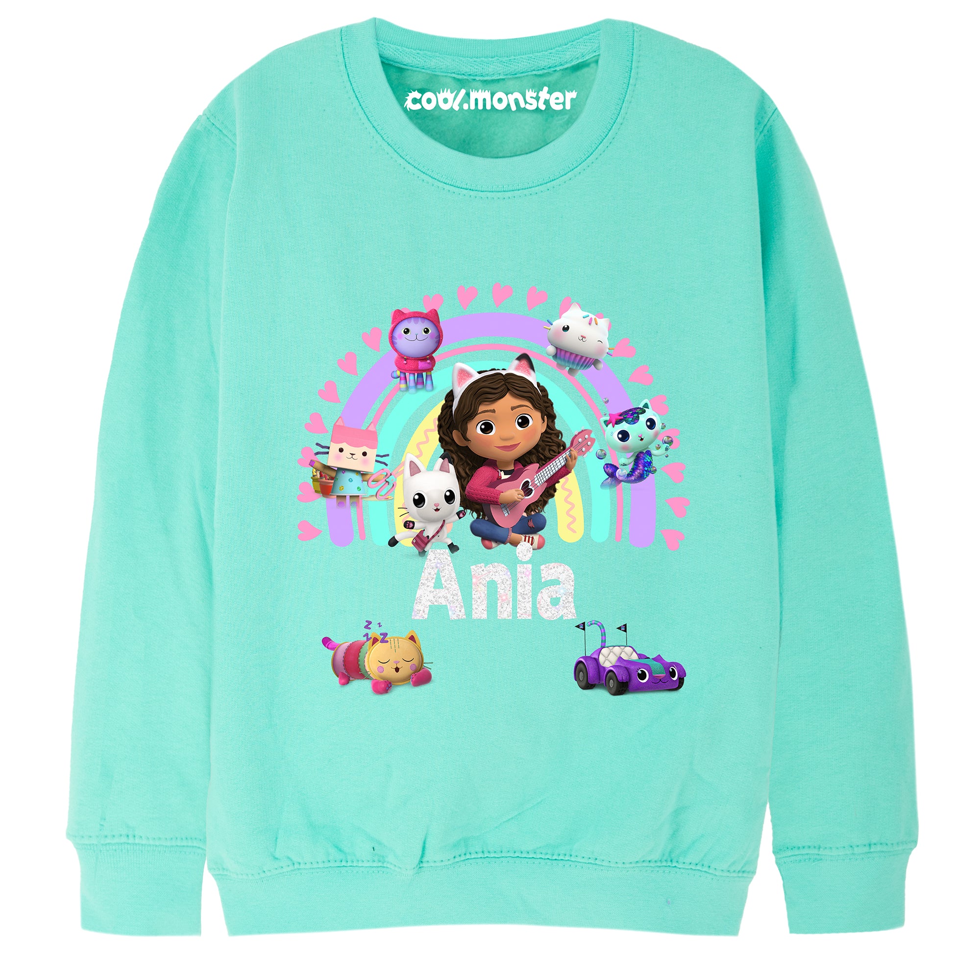 Koci Domek Gabi - Bluza Dziewczęca z Imieniem - Różne Kolory - Bawełna - GAB03