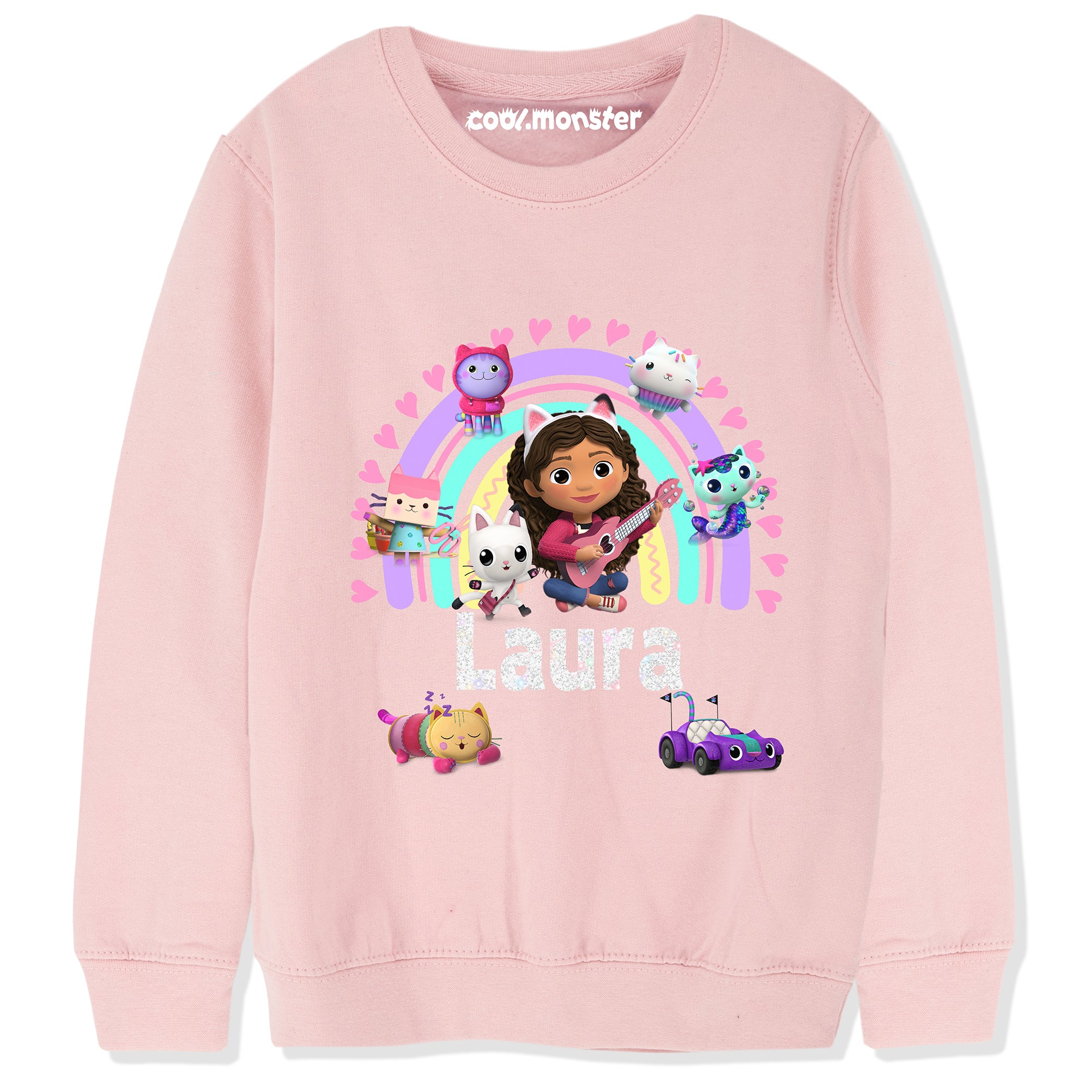 Koci Domek Gabi - Bluza Dziewczęca z Imieniem - Różne Kolory - Bawełna - GAB03