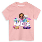 Koci Domek Gabi - T-Shirt Koszulka Dziewczęca z Imieniem - Różne Kolory - GAB01