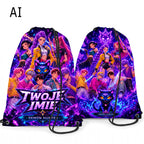 Personalizowany Worek Torba Szkolna do Szkoły na W-F z Imieniem K-Popowe Łowczynie