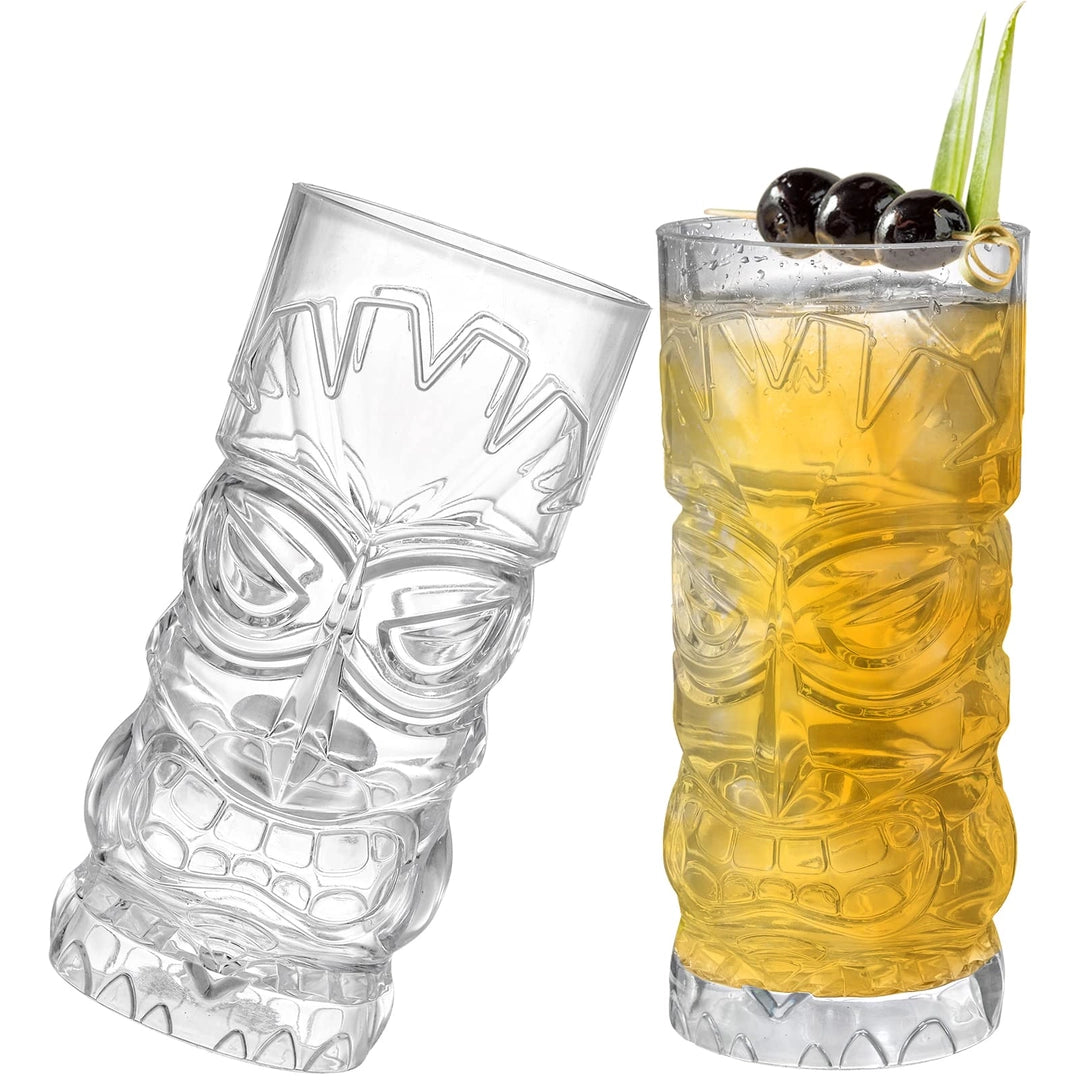 Szklanki kubki plastikowe  500 ml 8 szt. do drinków i koktajli w stylu hawajskim