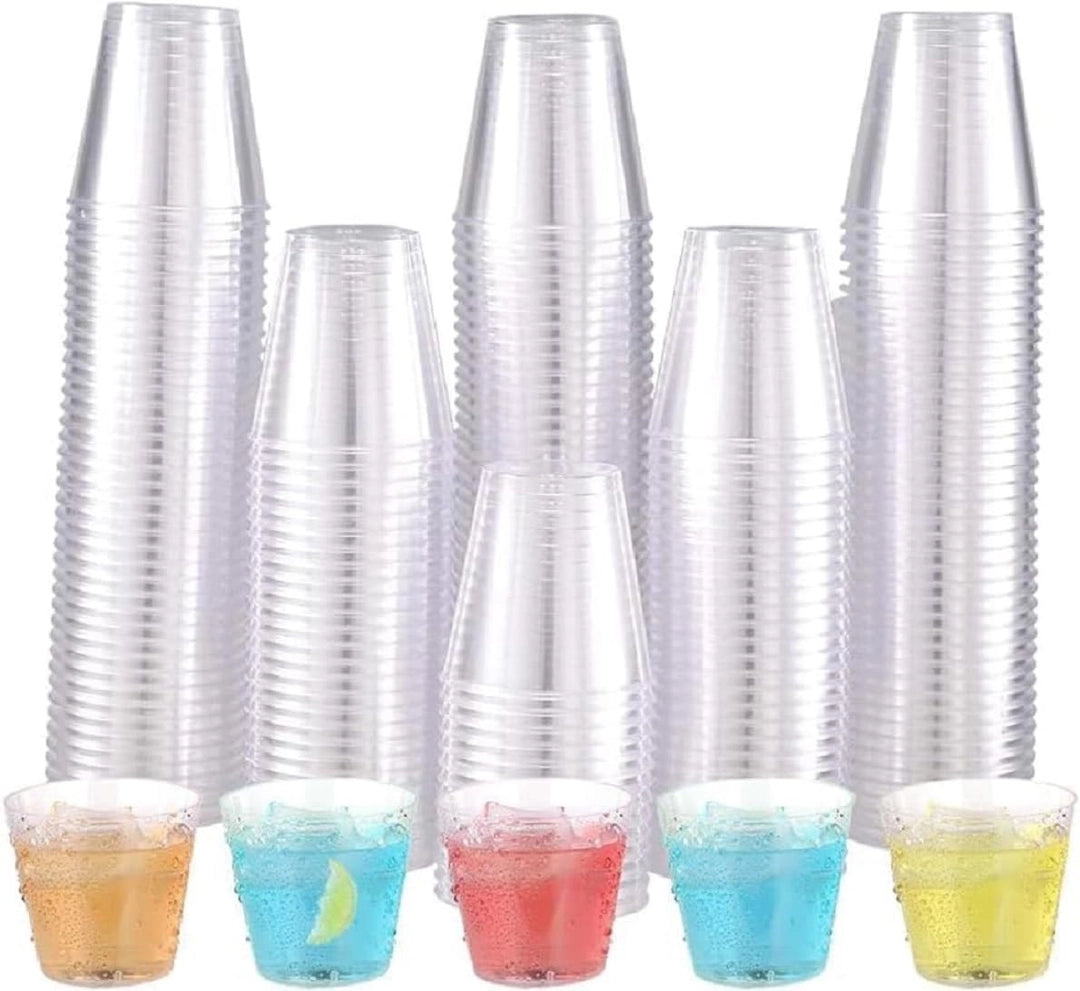 Kubeczki Kieliszki do szotów plastikowe jednorazowe 30ml 150 szt przezroczyste Wytrzymałe