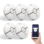 Inteligentny Czujnik dymu Filotimo Smart WIFI bezprzewodowy 5-Pak