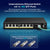VIMIN 9-portowy switch Ethernet 2,5 G niezarządzany z 10G-SFP 8 portów 2.5G