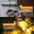 Lampiony solarne LED ogrodowe 4 szt. metalowe wiszące retro IP65