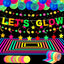 Dekoracje UV neonowe na imprezę Glow Party zestaw 141 elementów