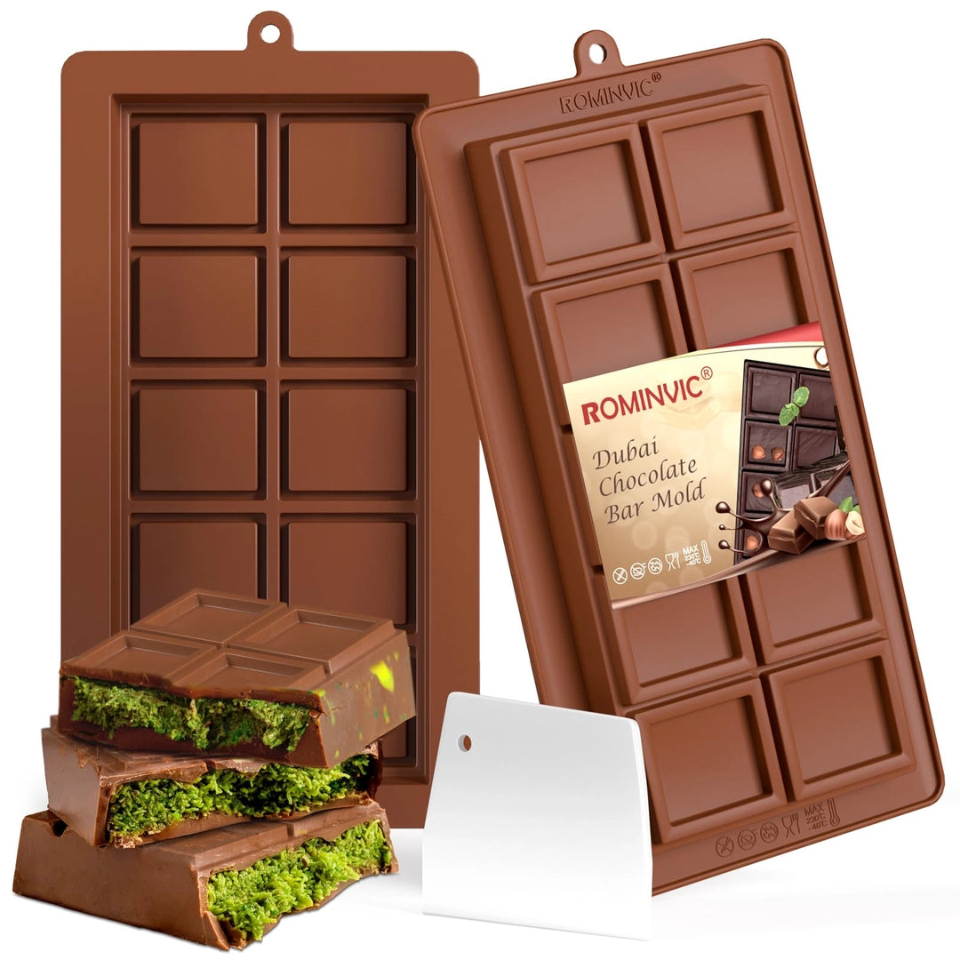 Forma silikonowa do tabliczek czekolady 25x13,5 cm BPA FREE ROMINVIC Główne zdjęcie produktu
