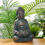 Figura ogrodowa Budda z podświetleniem LED – dekoracja zen 40 cm