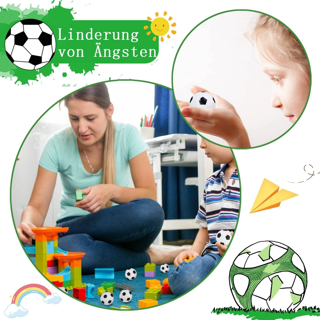UPOMINKI ZESTAW ZABAWEK Gniotków Squishy Antystresowe mini Gniotki 30 Sztuk Piłkarskie Piłki