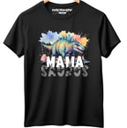 Koszulka Damska z Zabawnym Napisem MAMASAURUS - Prezent Dla Mamy