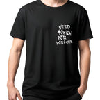 Koszulka Męska Damska Młodzieżowa T-Shirt Need Money for Porsche - Czarna - S-2XL