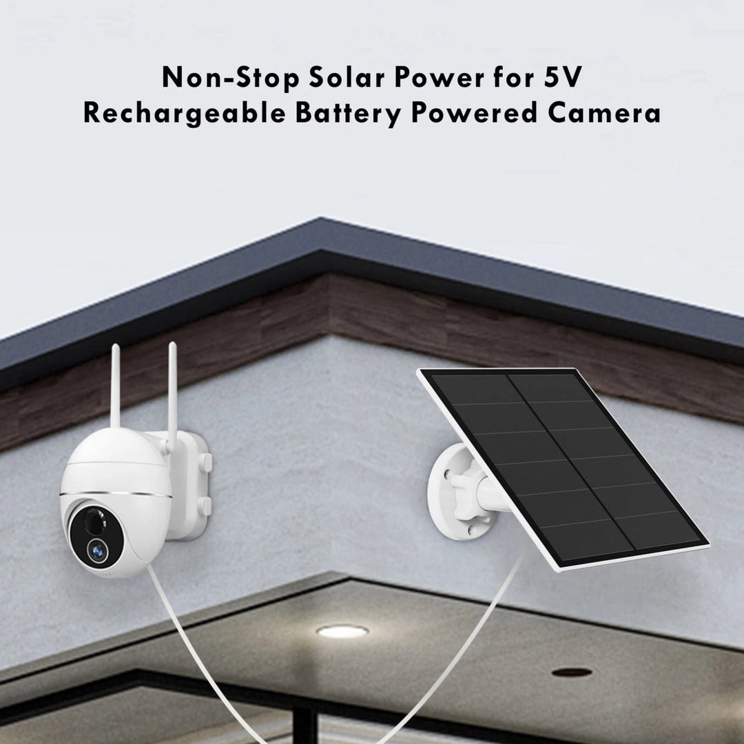 Panel solarny do ładowania kamer urządzeń 5V USB-C/Micro non-stop IP65 3.5W