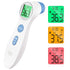 Bezdotykowy termometr elektroniczny na podczerwień 2w1 LCD alarm kolorowy