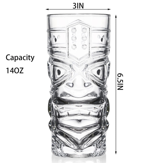 Zestaw szklanek TIKI Barowe Szklanki do drinków Napojów Hawajskich 6 Sztuk Drugie zdjęcie produktu