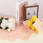 Zestaw 100 arkuszy BIBUŁA Gładka dekoracyjna Różowa w Gwiazdki Ozdobna do DIY Pakowania prezentów