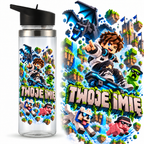 VOX01 Bidon z imieniem 700 ml – MONSTER VOXEL ADVENTURE Smok | Personalizowany Nadruk UV