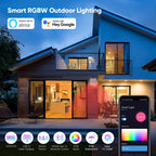 Lampa solarna LED RGB z czujnikiem ruchu, aplikacją i sterowaniem głosowym