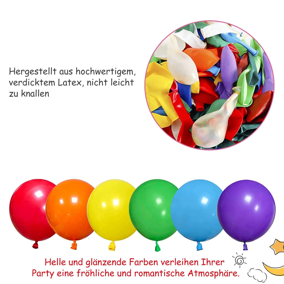 Zestaw Balonów Imprezowych Urodzinowych Balony do Girlandy Girlanda Kolorowe