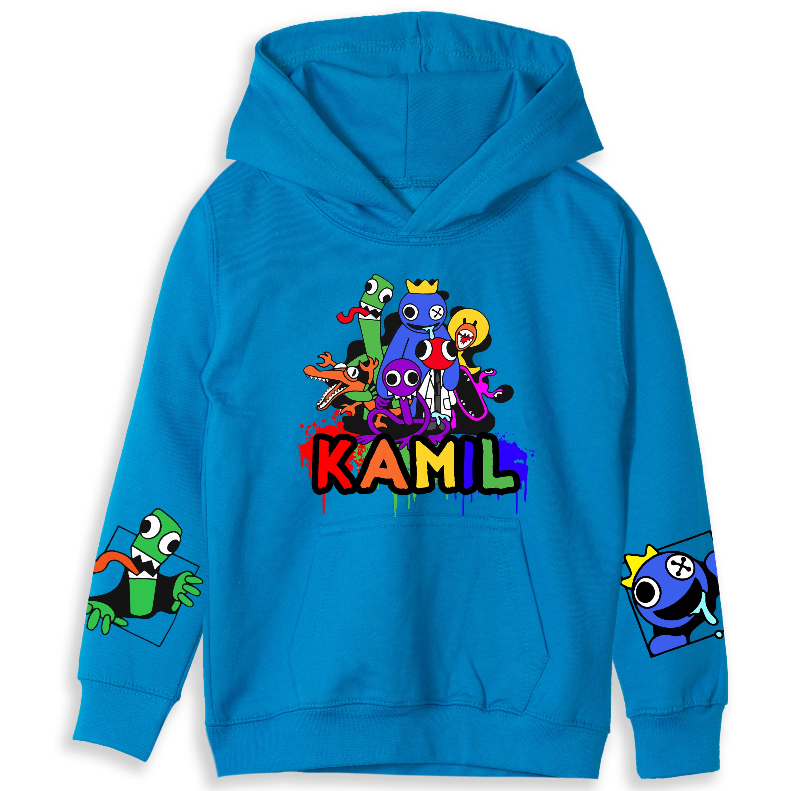 Rainbow Friends - Dziecięca Bluza z Kapturem - z Imieniem - RAI02