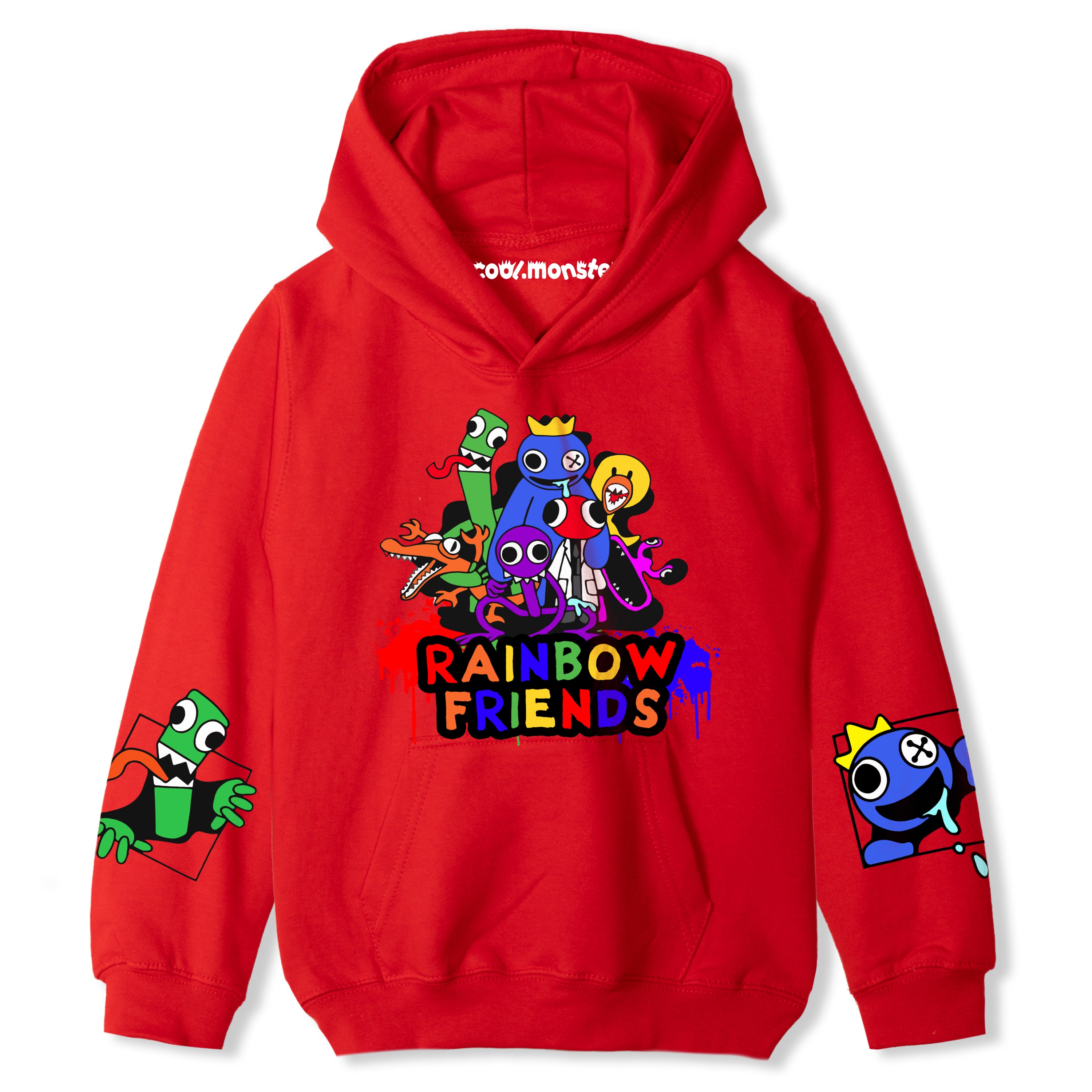 Rainbow Friends - Dziecięca Bluza z Kapturem - Różne Kolory - RAI03